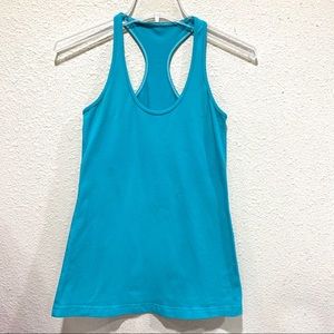 LuluLemon Blue Racerback Top (size 4 )